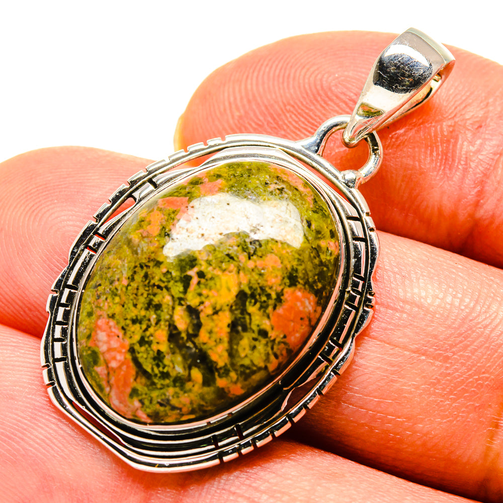 Unakite Pendants handcrafted by Anasilvercos - PD756554
