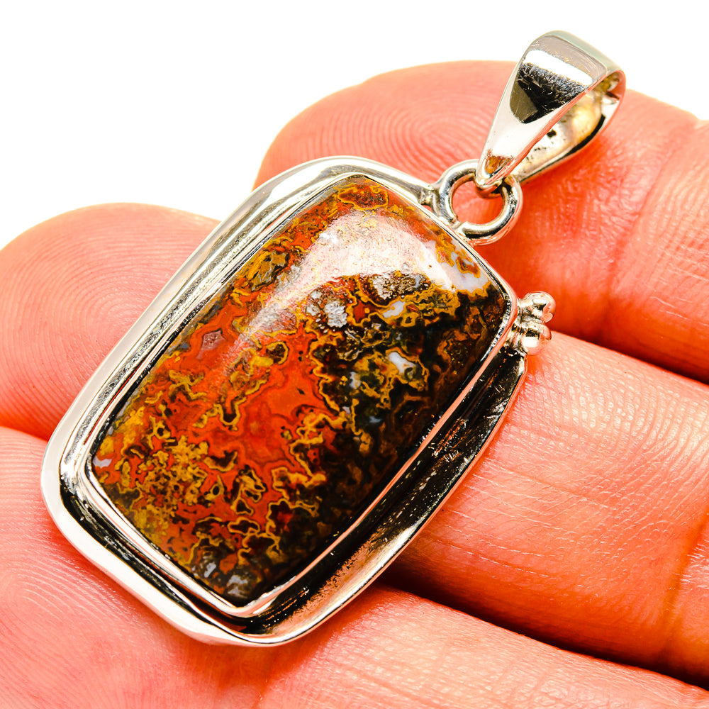 Moroccan Agate Pendants handcrafted by Anasilvercos - PD756555