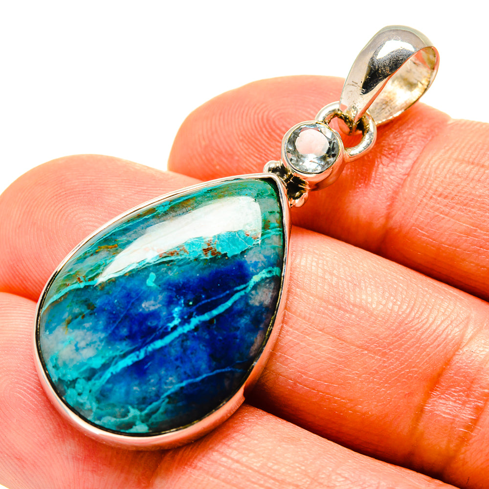 Chrysocolla Pendants handcrafted by Anasilvercos - PD756560