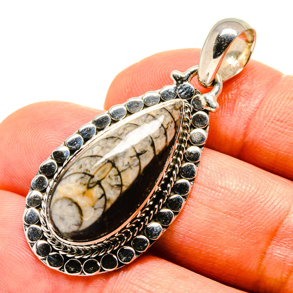Orthoceras Fossil Pendants handcrafted by Anasilvercos - PD756561