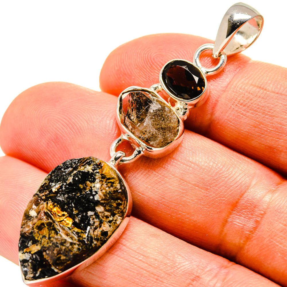 Astrophyllite Pendants handcrafted by Anasilvercos - PD756572