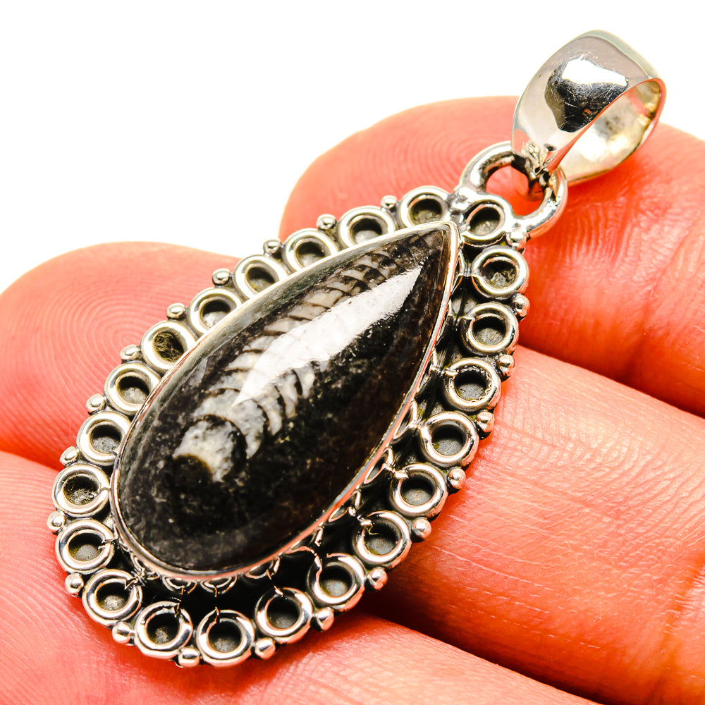 Orthoceras Fossil Pendants handcrafted by Anasilvercos - PD756584