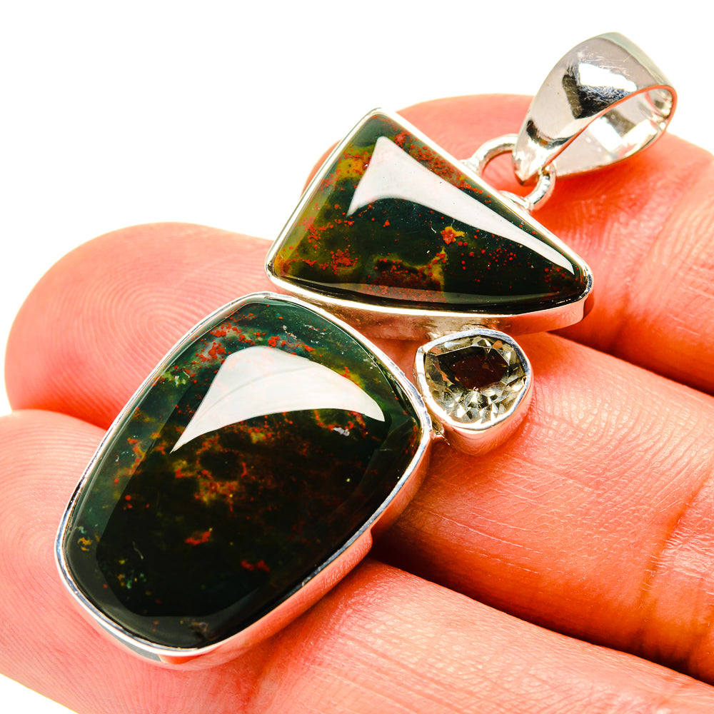 Bloodstone Pendants handcrafted by Anasilvercos - PD756588