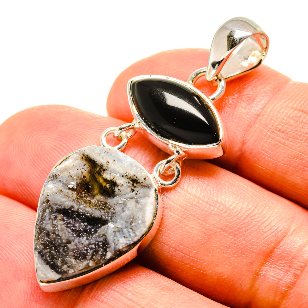 Desert Druzy Pendants handcrafted by Anasilvercos - PD756591