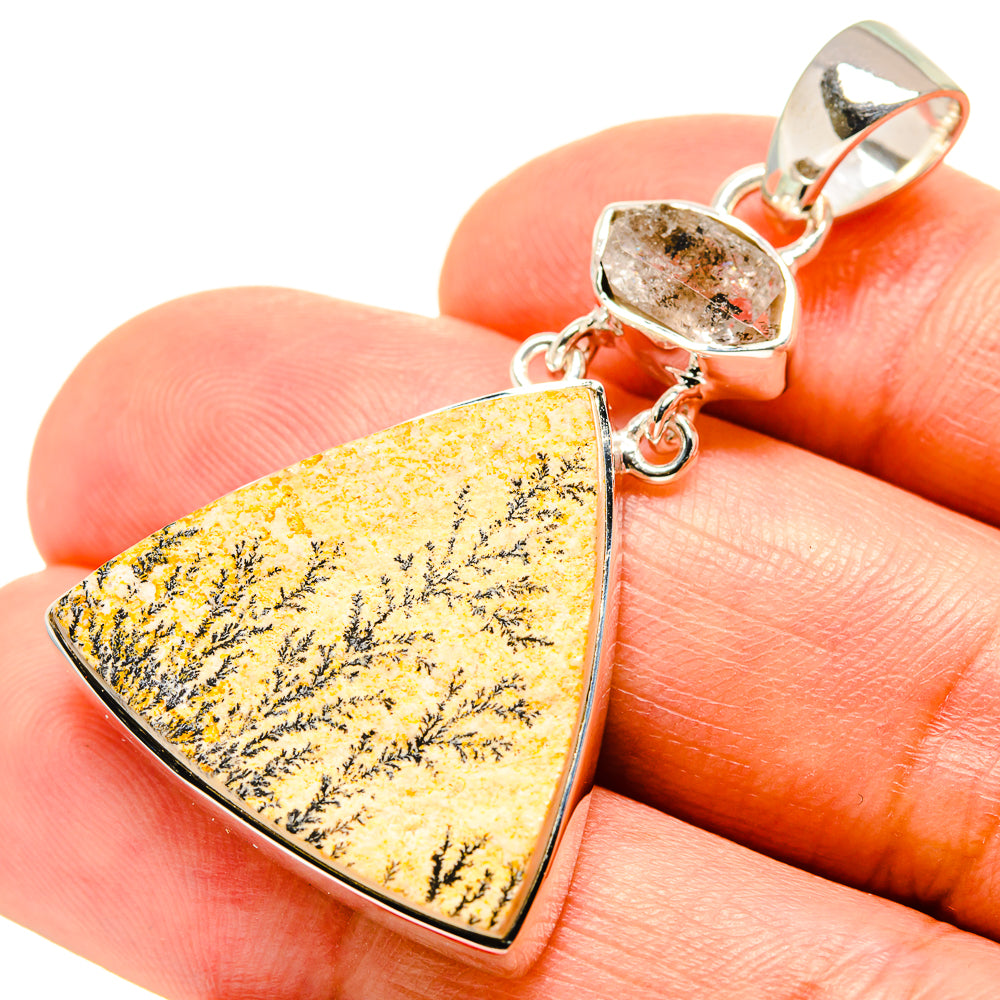 Germany Psilomelane Dendrite Pendants handcrafted by Anasilvercos - PD756602