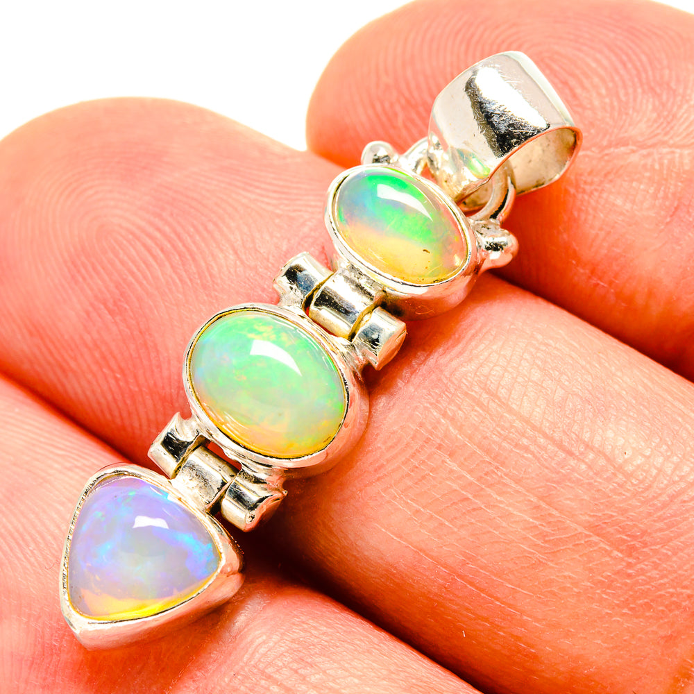 Ethiopian Opal Pendants handcrafted by Anasilvercos - PD756611
