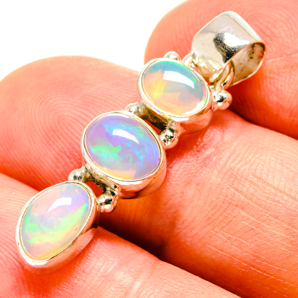 Ethiopian Opal Pendants handcrafted by Anasilvercos - PD756613