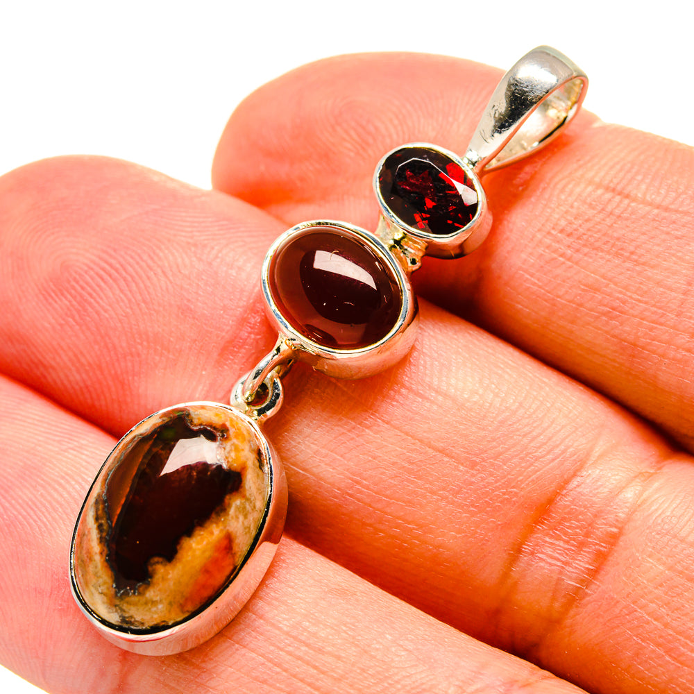 Mexican Fire Opal Pendants handcrafted by Anasilvercos - PD756634