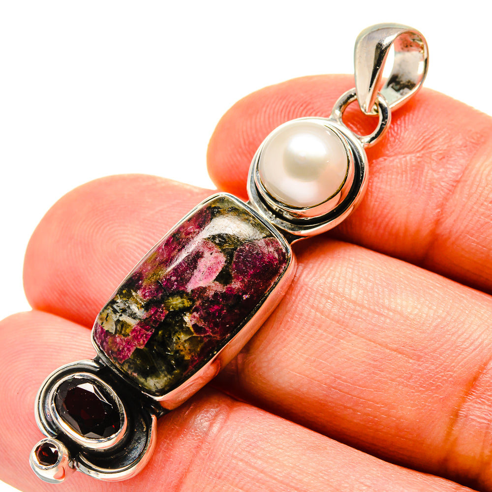 Russian Eudialyte Pendants handcrafted by Anasilvercos - PD756644