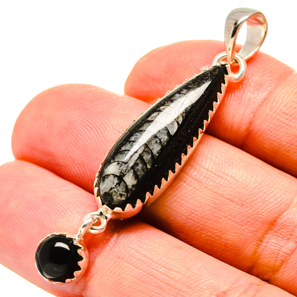 Orthoceras Fossil Pendants handcrafted by Anasilvercos - PD756647