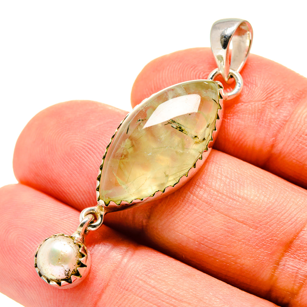Prehnite Pendants handcrafted by Anasilvercos - PD756651