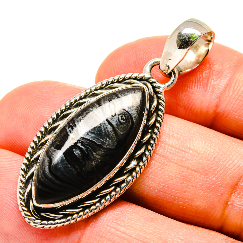 Psilomelane Pendants handcrafted by Anasilvercos - PD756667