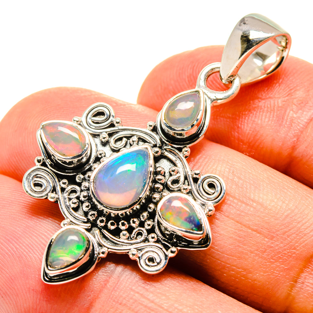 Ethiopian Opal Pendants handcrafted by Anasilvercos - PD756669