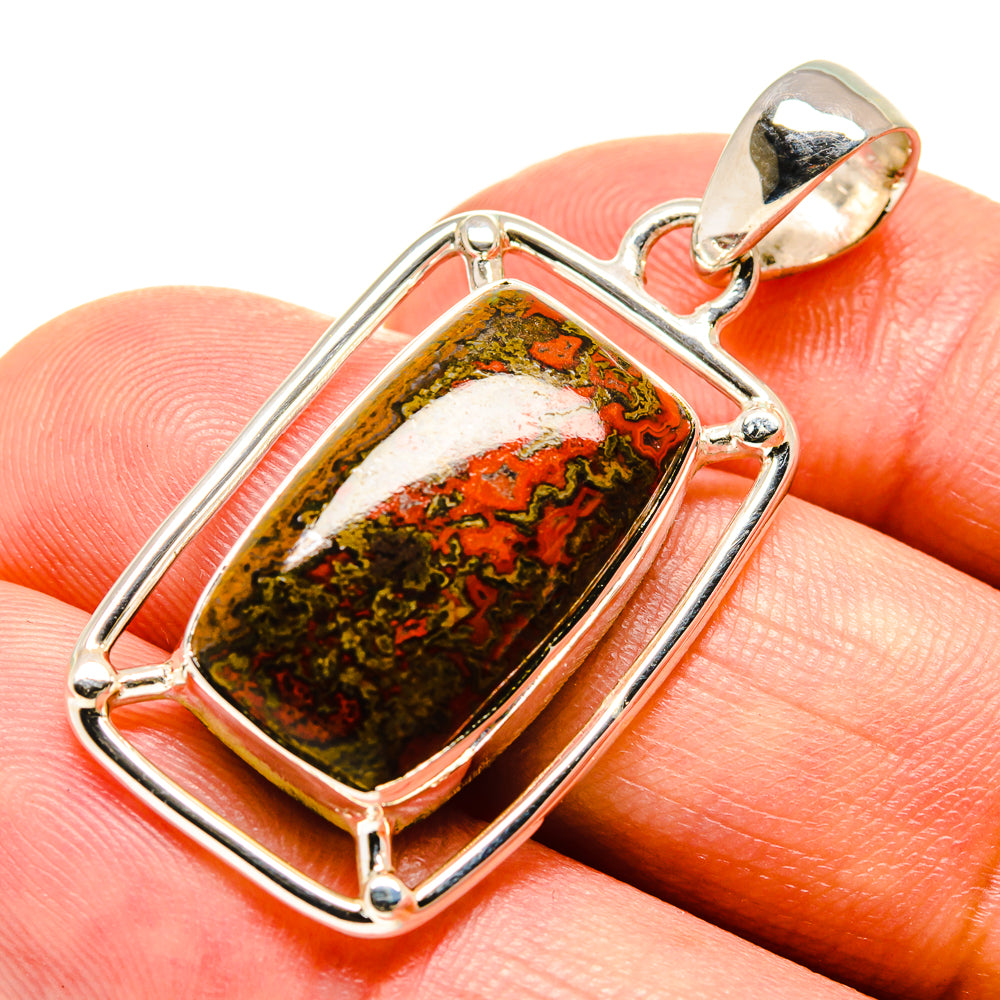 Moroccan Agate Pendants handcrafted by Anasilvercos - PD756673