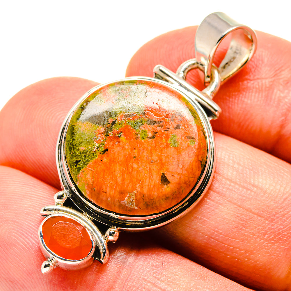 Unakite Pendants handcrafted by Anasilvercos - PD756679