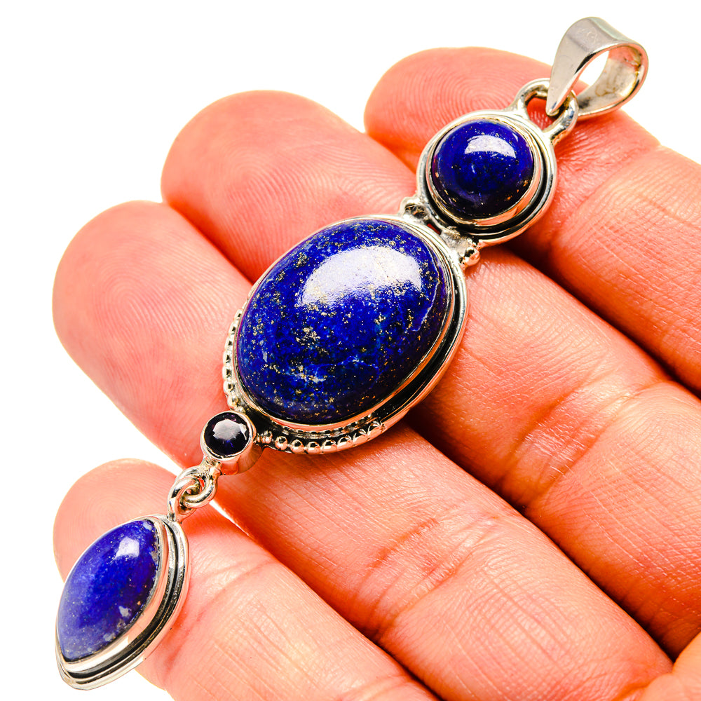 Lapis Lazuli Pendants handcrafted by Anasilvercos - PD756684