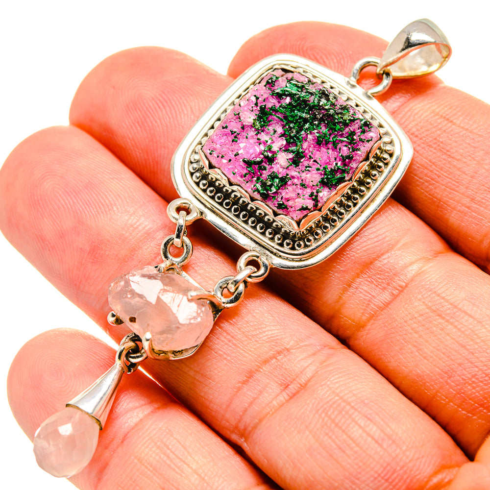 Cobalto Calcite Druzy Pendants handcrafted by Anasilvercos - PD756694