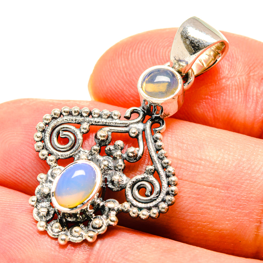 Ethiopian Opal Pendants handcrafted by Anasilvercos - PD756707