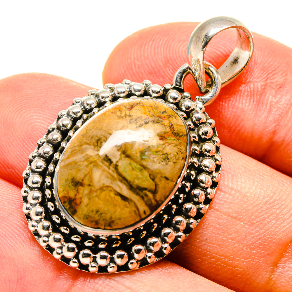 Petrified Wood Pendants handcrafted by Anasilvercos - PD756719