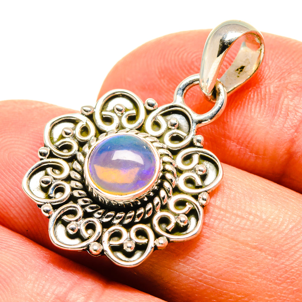 Ethiopian Opal Pendants handcrafted by Anasilvercos - PD756722