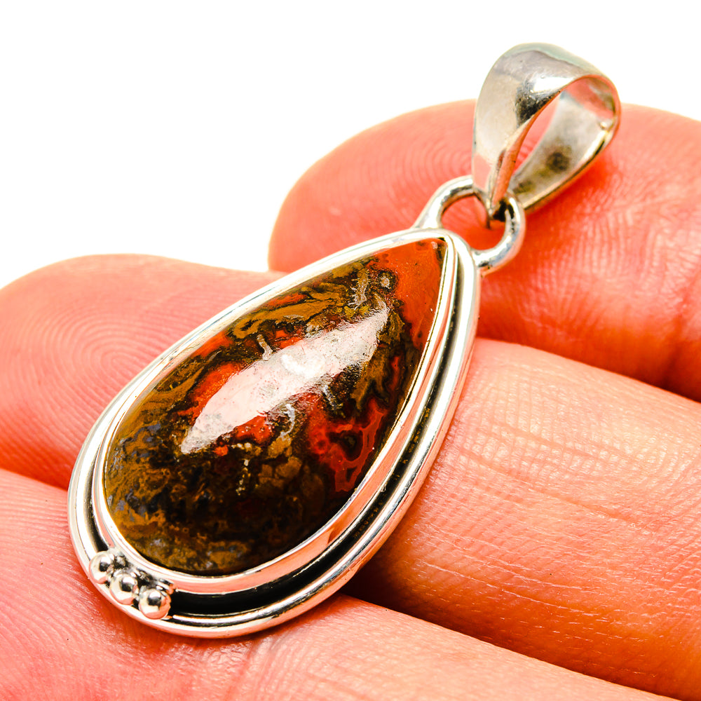 Moroccan Agate Pendants handcrafted by Anasilvercos - PD756724