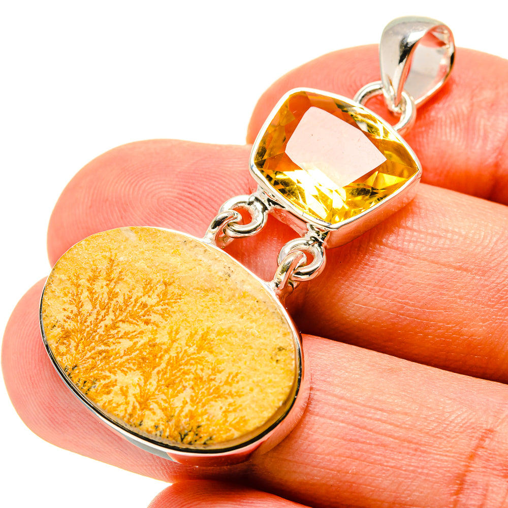 Germany Psilomelane Dendrite Pendants handcrafted by Anasilvercos - PD756725