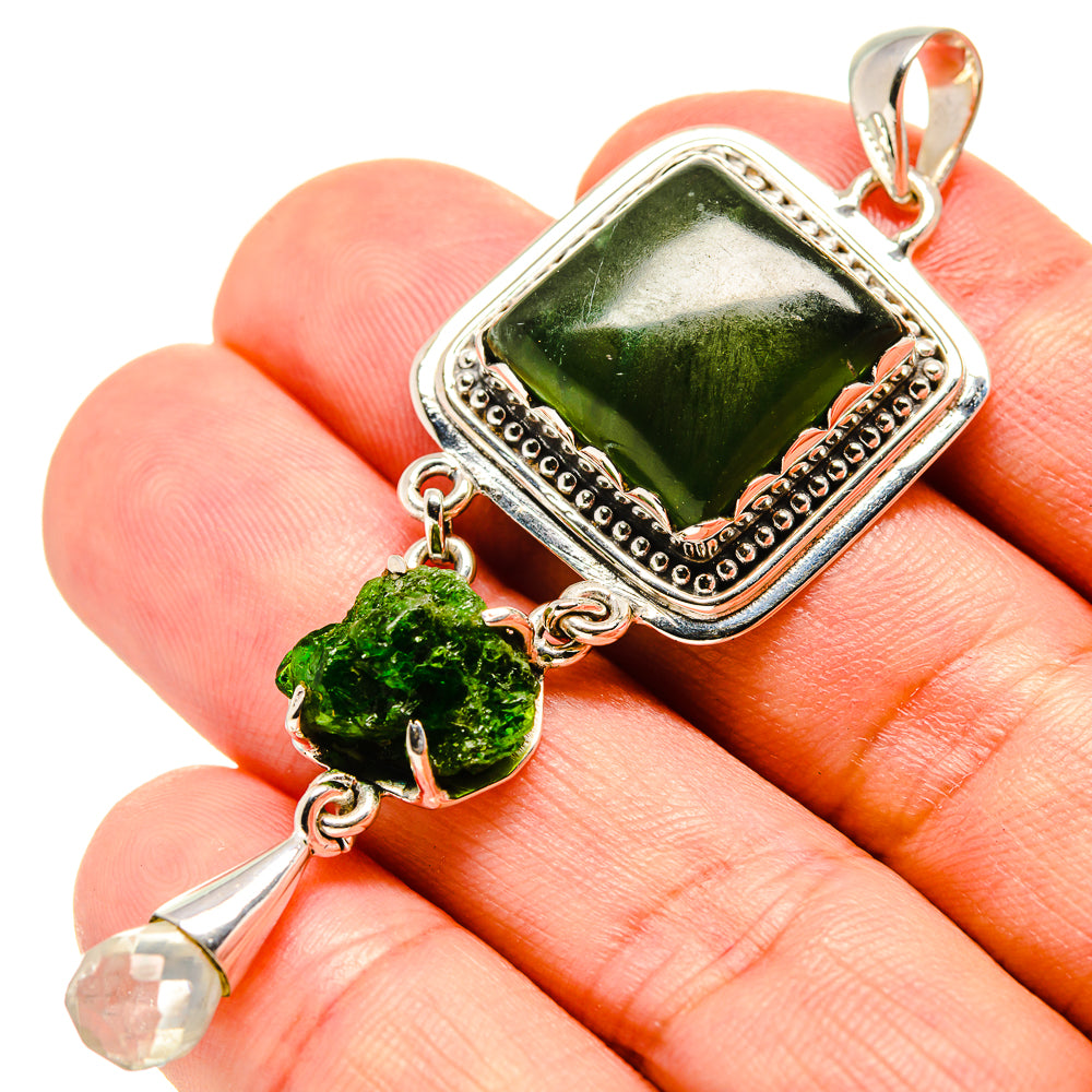 Nephrite Jade Pendants handcrafted by Anasilvercos - PD756733