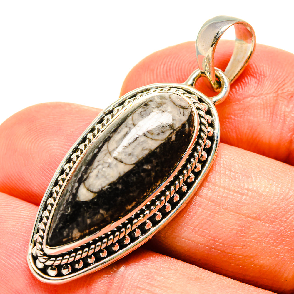 Orthoceras Fossil Pendants handcrafted by Anasilvercos - PD756755
