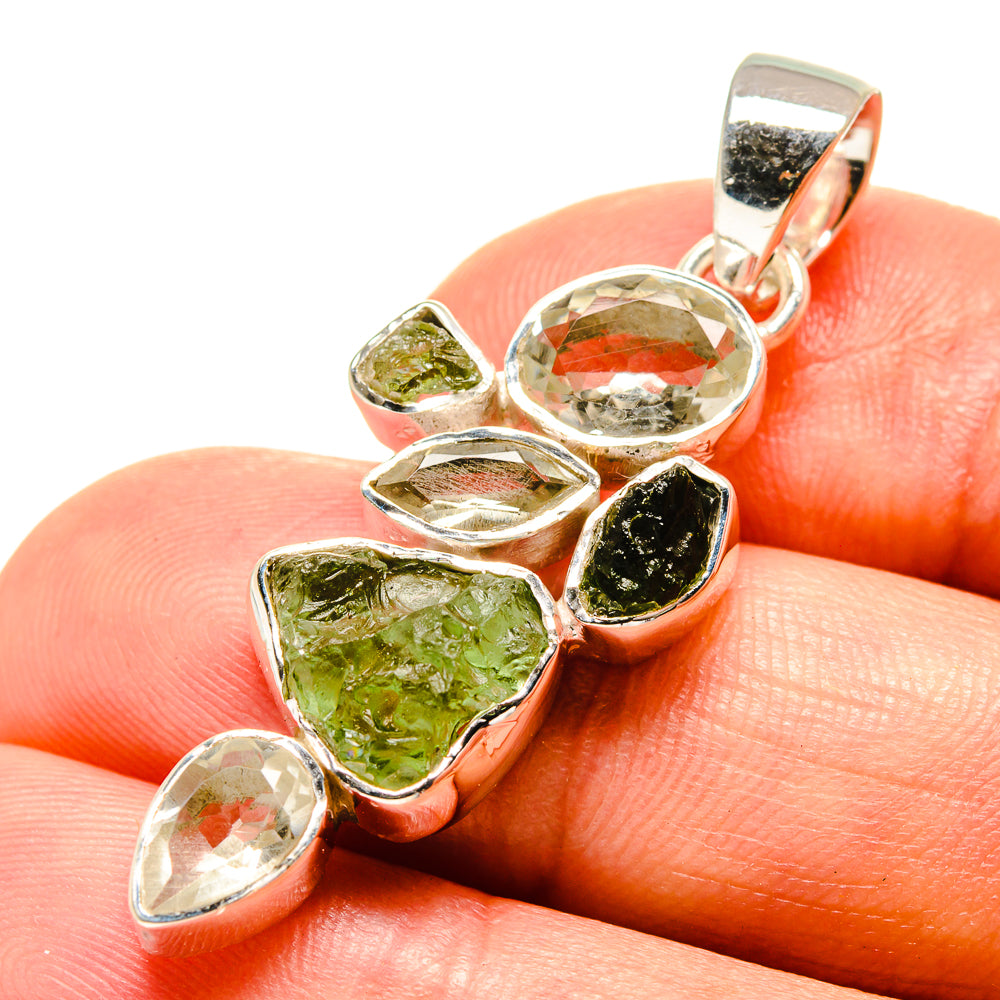 Moldavite Pendants handcrafted by Anasilvercos - PD756757
