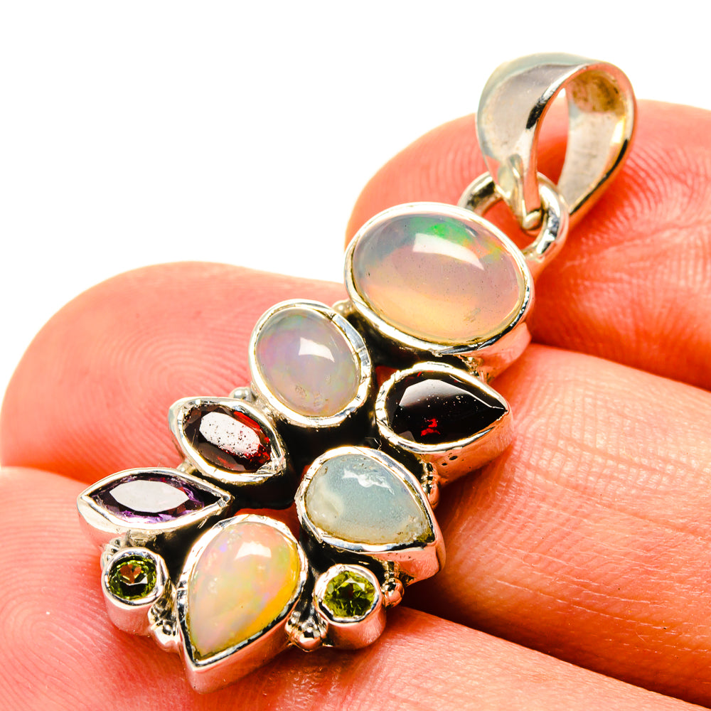 Ethiopian Opal Pendants handcrafted by Anasilvercos - PD756758
