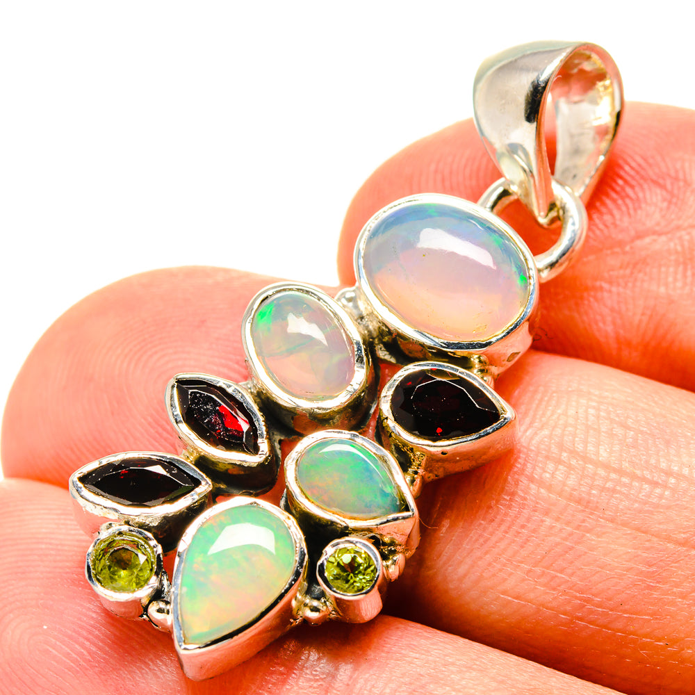 Ethiopian Opal Pendants handcrafted by Anasilvercos - PD756759