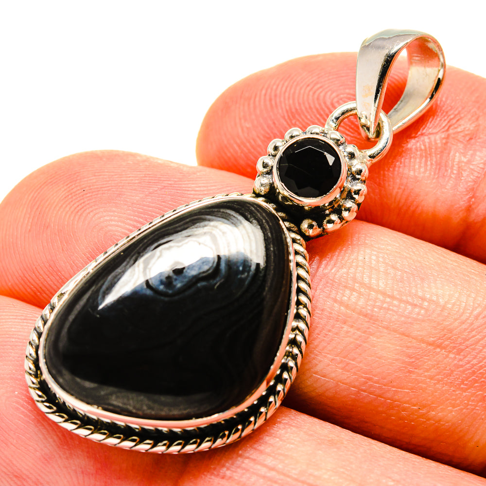 Psilomelane Pendants handcrafted by Anasilvercos - PD756761