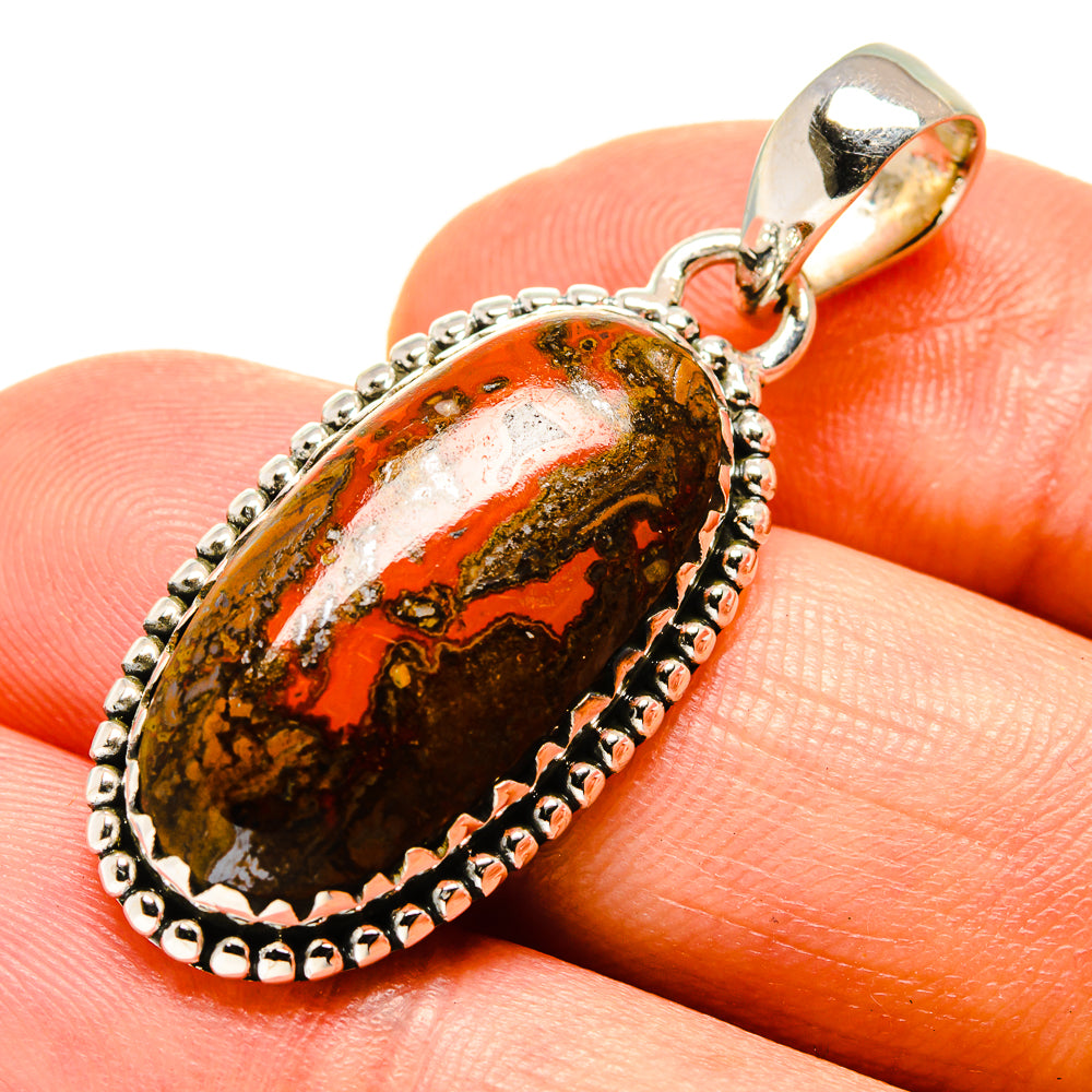 Moroccan Agate Pendants handcrafted by Anasilvercos - PD756765