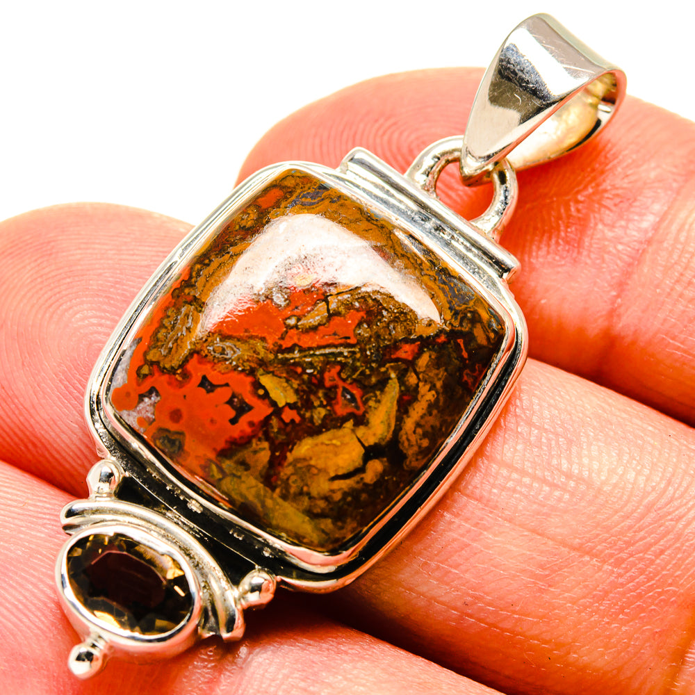 Moroccan Agate Pendants handcrafted by Anasilvercos - PD756768