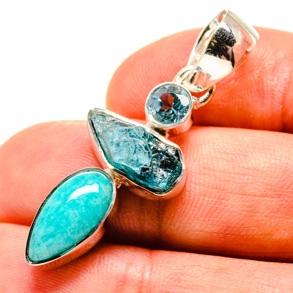 Amazonite Pendants handcrafted by Anasilvercos - PD756777