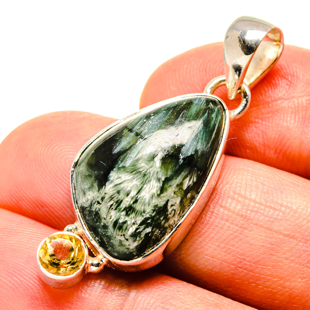 Seraphinite Pendants handcrafted by Anasilvercos - PD756784