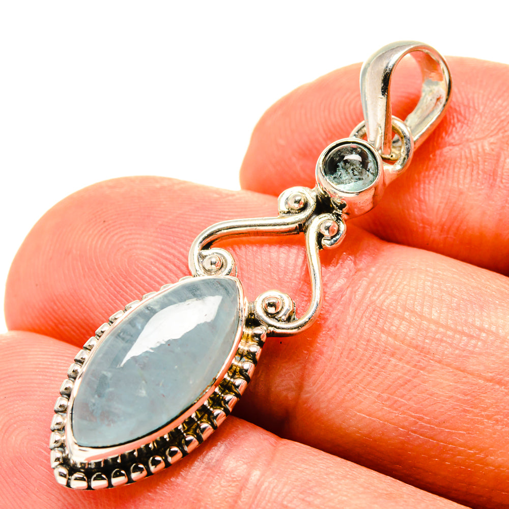 Aquamarine Pendants handcrafted by Anasilvercos - PD756789