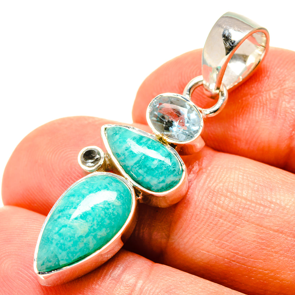 Amazonite Pendants handcrafted by Anasilvercos - PD756790