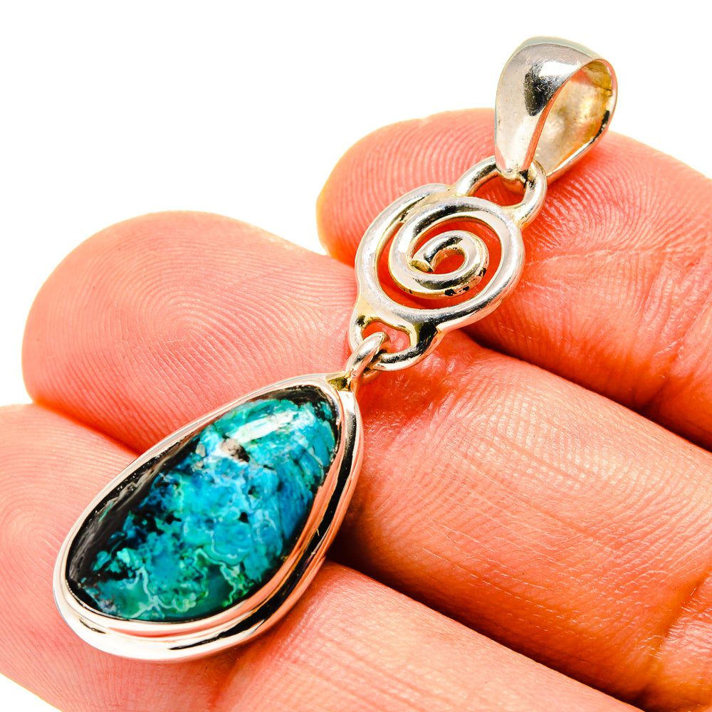 Chrysocolla Pendants handcrafted by Anasilvercos - PD756798