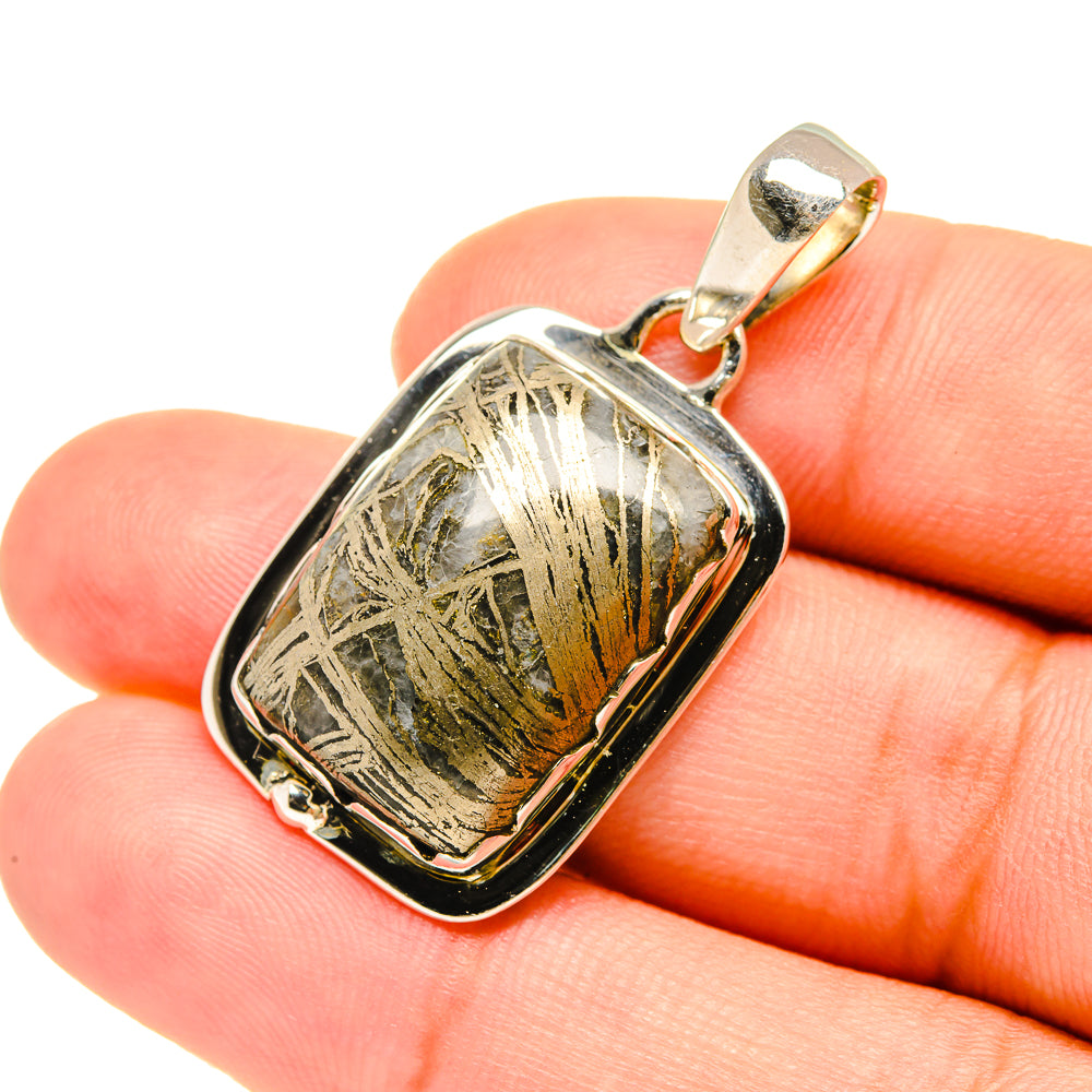 Pyrite Agate Pendants handcrafted by Anasilvercos - PD7568