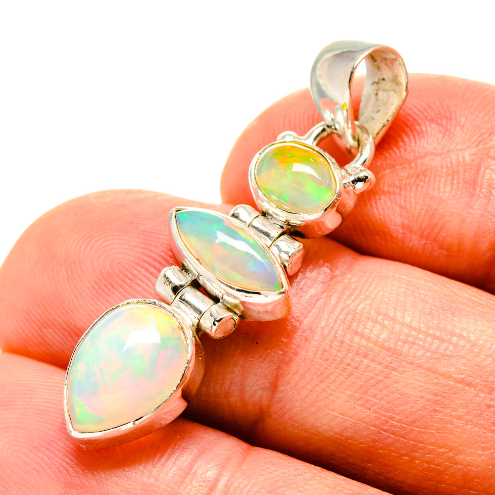 Ethiopian Opal Pendants handcrafted by Anasilvercos - PD756806