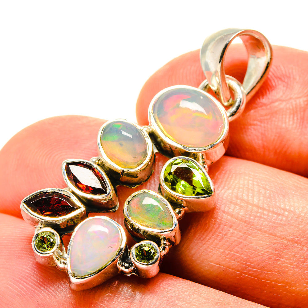 Ethiopian Opal Pendants handcrafted by Anasilvercos - PD756807