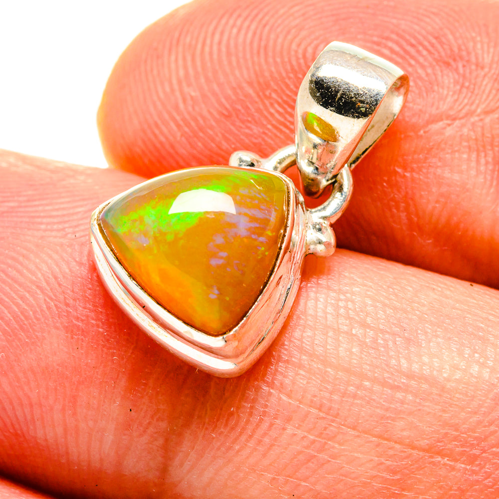 Ethiopian Opal Pendants handcrafted by Anasilvercos - PD756811