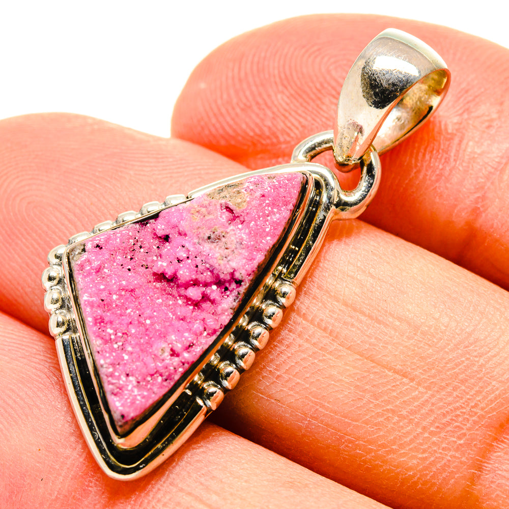 Cobalto Calcite Druzy Pendants handcrafted by Anasilvercos - PD756824