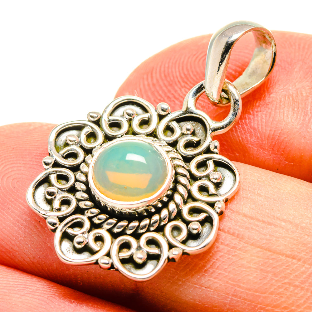 Ethiopian Opal Pendants handcrafted by Anasilvercos - PD756826