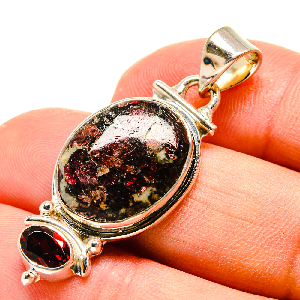 Russian Eudialyte Pendants handcrafted by Anasilvercos - PD756831