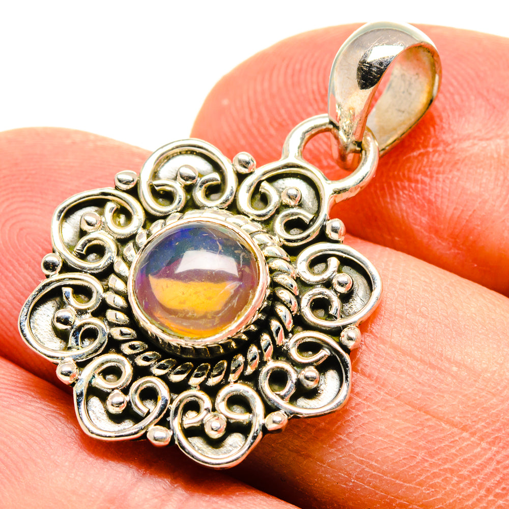 Ethiopian Opal Pendants handcrafted by Anasilvercos - PD756859