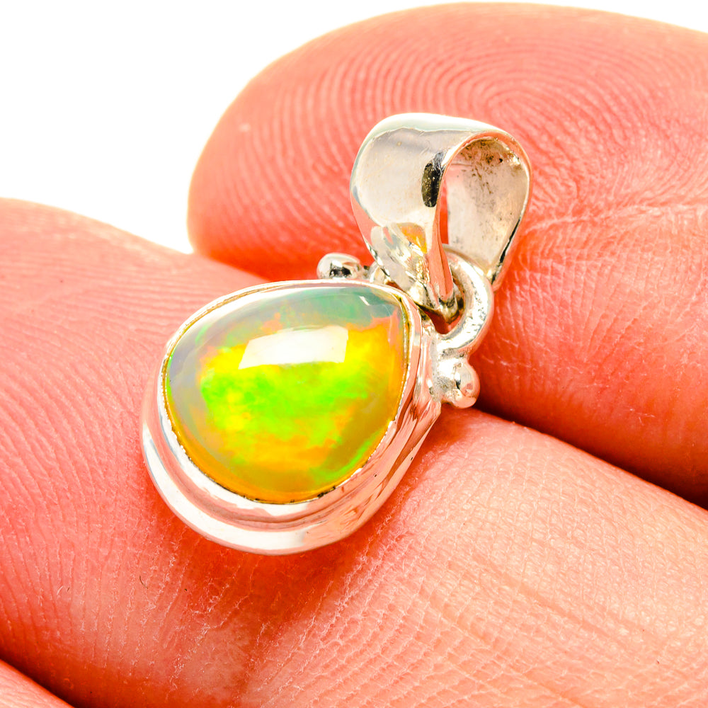Ethiopian Opal Pendants handcrafted by Anasilvercos - PD756866