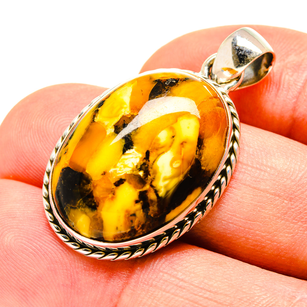 Peanut Wood Jasper Pendants handcrafted by Anasilvercos - PD756872