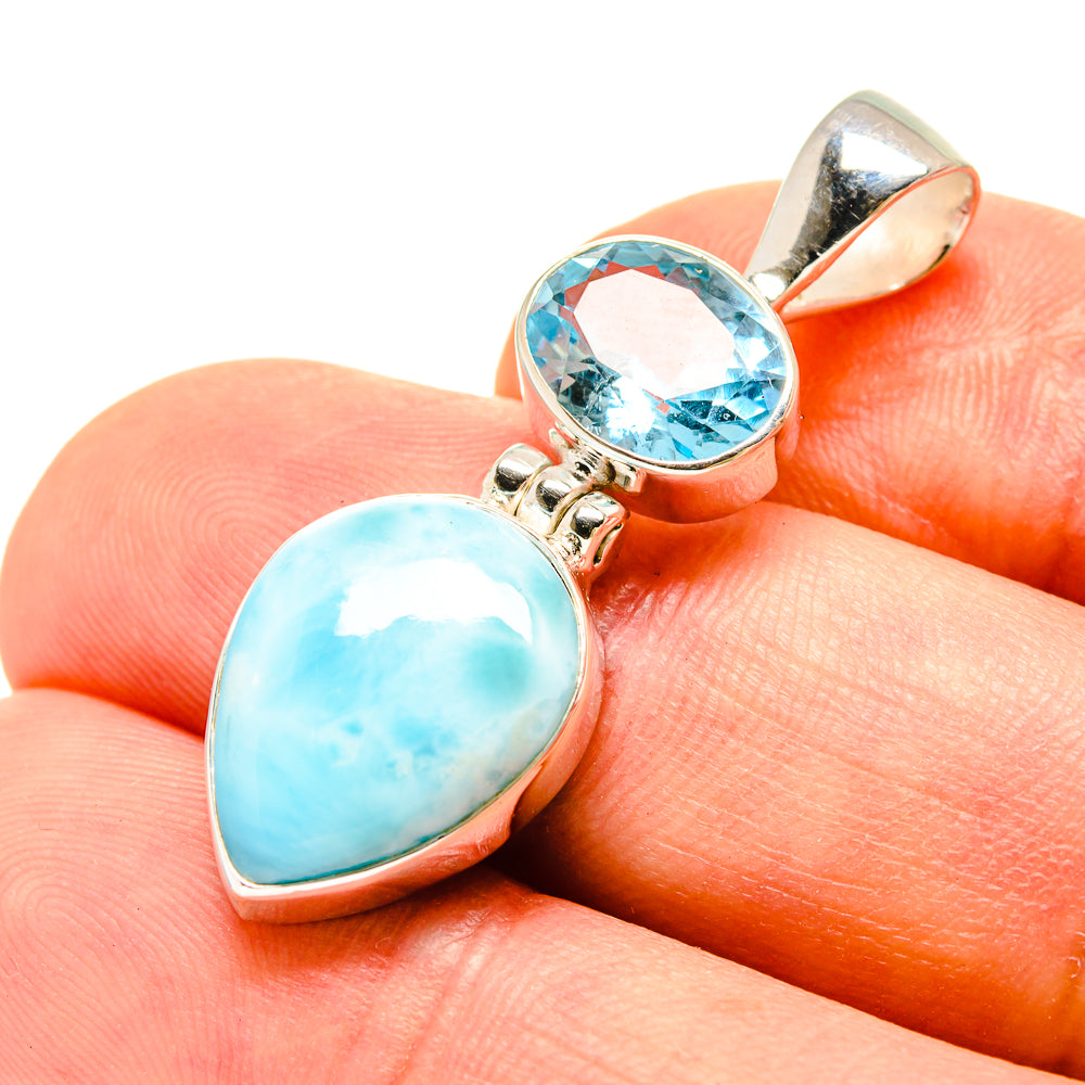 Larimar Pendants handcrafted by Anasilvercos - PD756885